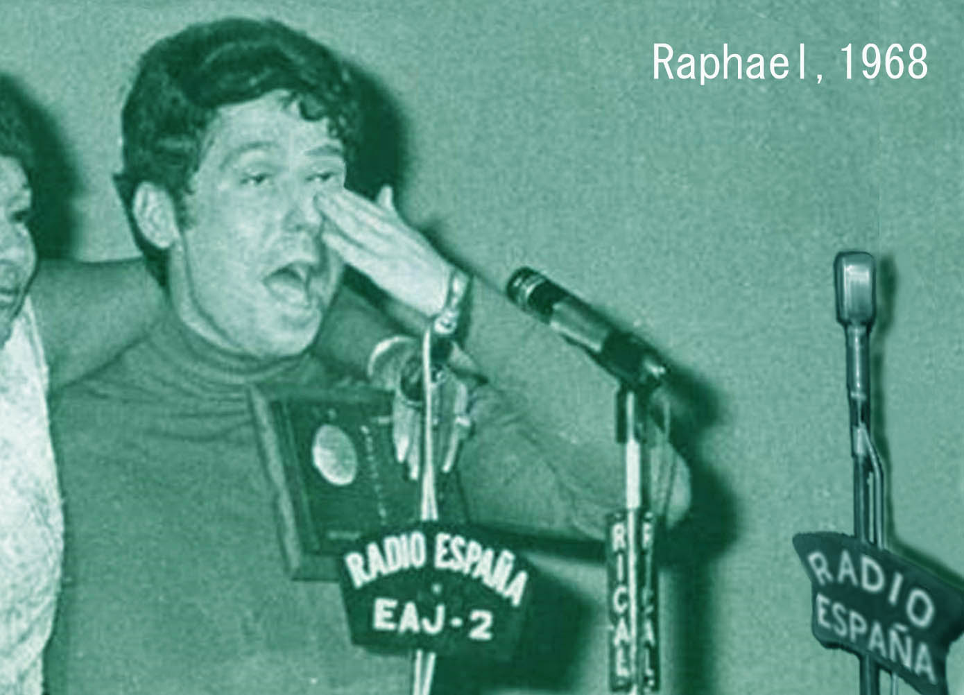 Raphael en Radio España en 1968